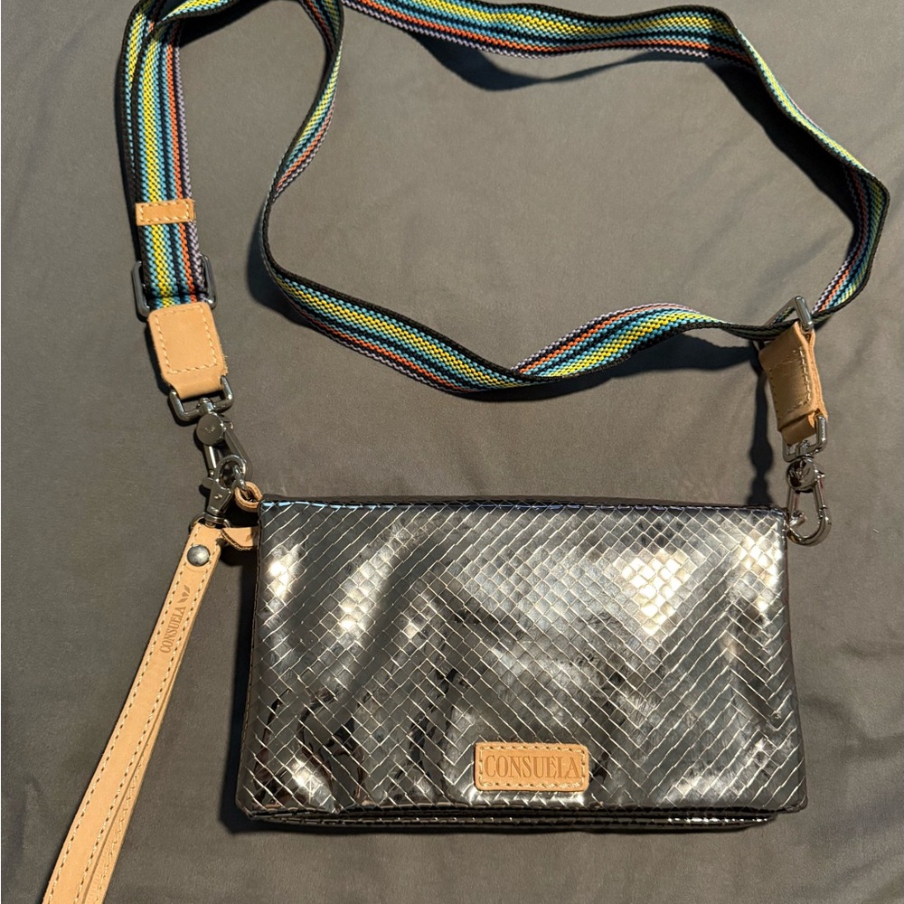 Consuela Kyle Uptown Crossbody Bag with Multicolor Strap